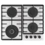 Gorenje | GTW642SYW | Hob | Gas on glass | Number of burners/cooking zones 4 | Rotary knobs | White - 2